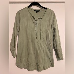 Ralph Lauren Lace Up Top